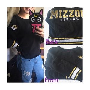 Super cute Mizzou fan varsity sweatshirt
